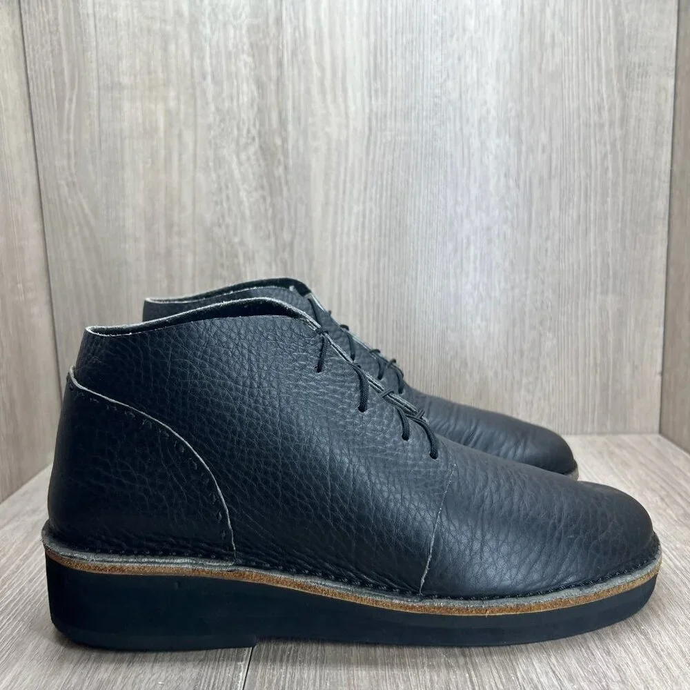 Irish Setter Men's Leather Lace Up Chukka Boots Size 9.5 Removable Insole Black